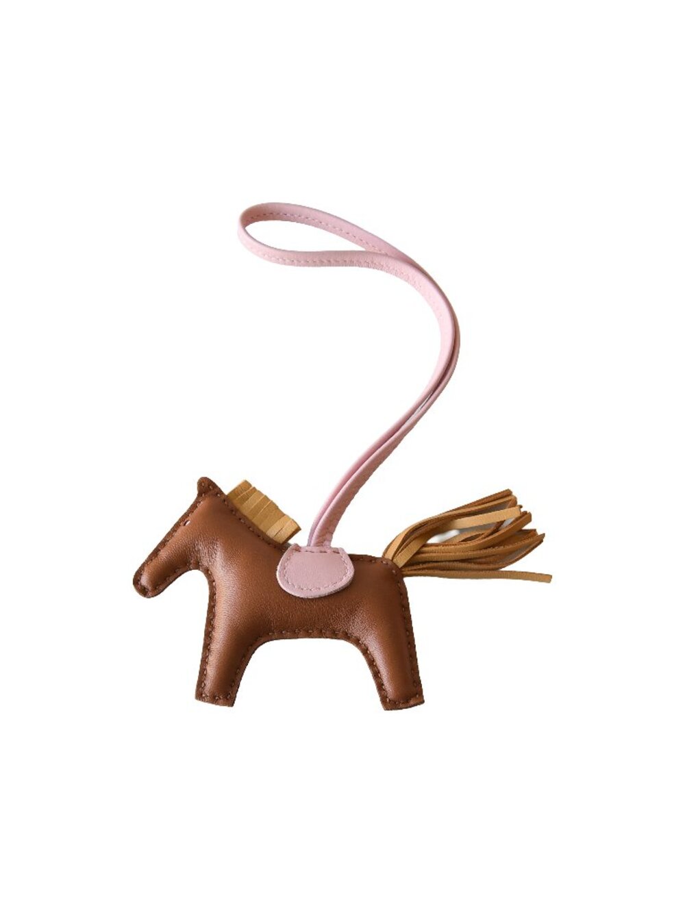 Hermes Rodeo Pegasus PM Charm Pink Brown
